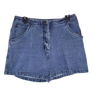 Woolrich Womens Size 12 Blue Solid Jean Denim Shorts